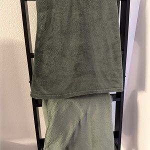 Two Soft Green blankets